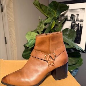 ASOS Tan Leather Ankle Boots